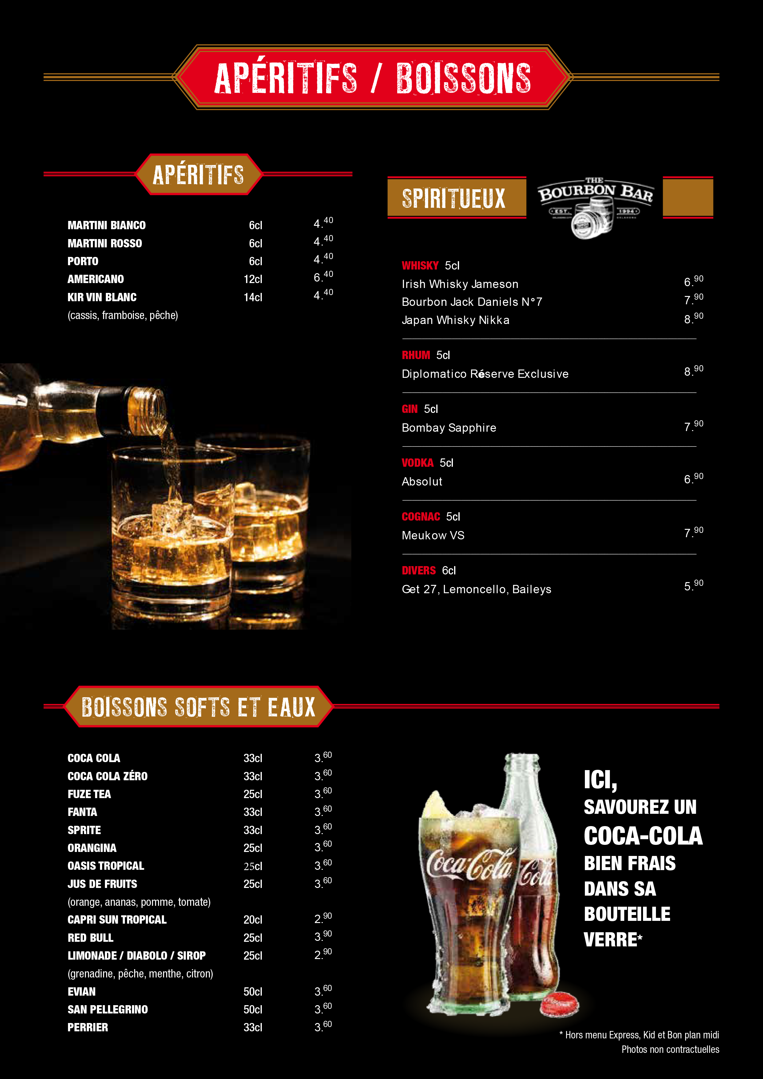 THE YARD menu